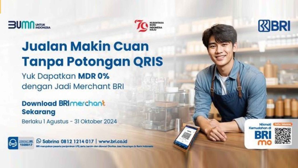 Nikmati Transaksi QRIS Tanpa Biaya di BRI Merchant, Ini Caranya! Nikmati Transaksi QRIS Tanpa Biaya di BRI Merchant, Ini Caranya!
