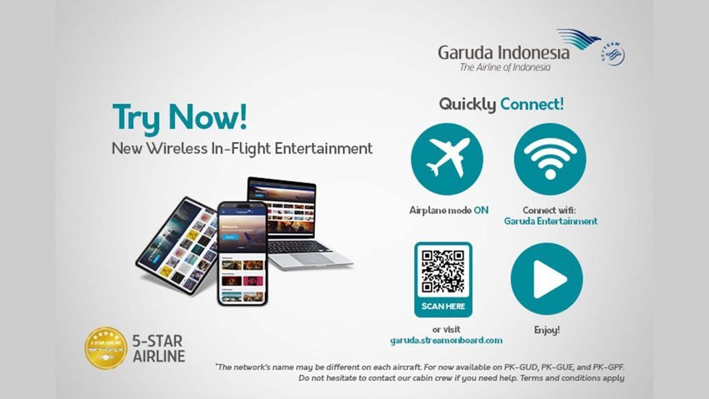 MetraMediaHub & Garuda Hadirkan Wireless In-Flight Entertainment MetraMediaHub & Garuda Hadirkan Wireless In-Flight Entertainment