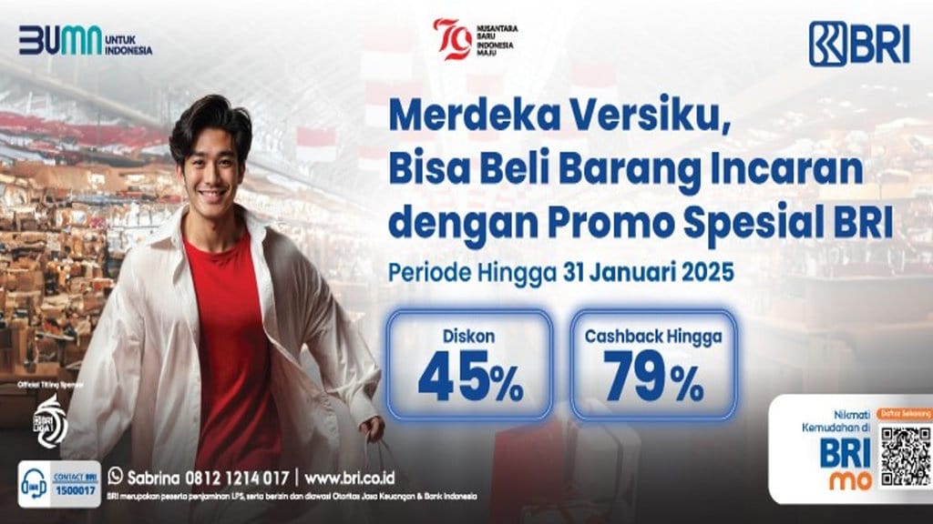 Yuk, Serbu Promo SpesiaL BRI 17-an dari Jajanan hingga Belanja Yuk, Serbu Promo SpesiaL BRI 17-an dari Jajanan hingga Belanja