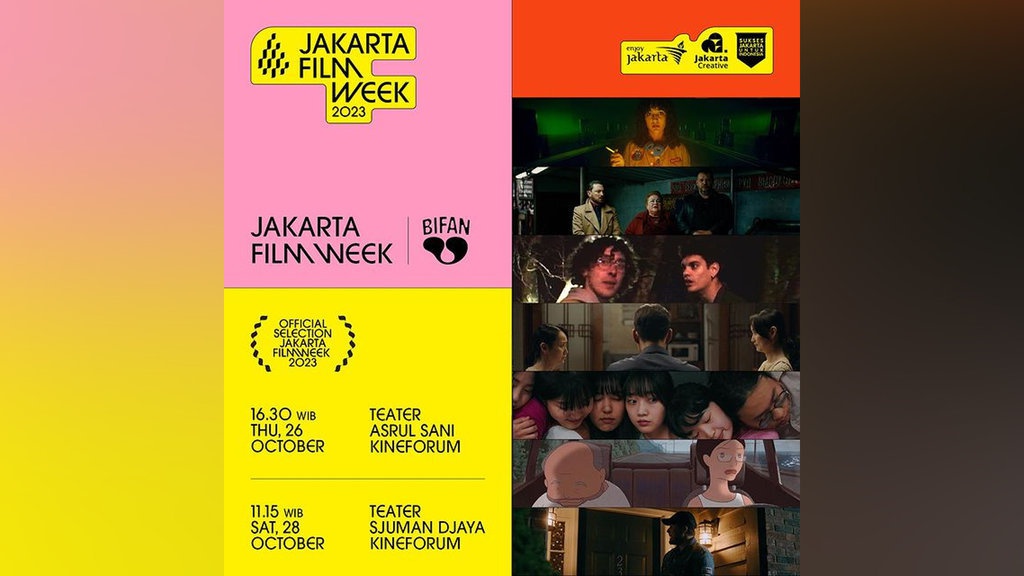 Jadwal Jakarta Film Week 2024 dan Info Tiketnya Jadwal Jakarta Film Week 2024 dan Info Tiketnya