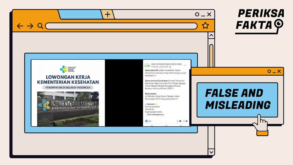 Hoaks Informasi Lowongan Pekerjaan Mengatasnamakan Kemenkes Hoaks Informasi Lowongan Pekerjaan Mengatasnamakan Kemenkes