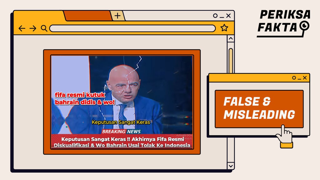 Hoaks FIFA Resmi Diskualifikasi Timnas Bahrain Hoaks FIFA Resmi Diskualifikasi Timnas Bahrain