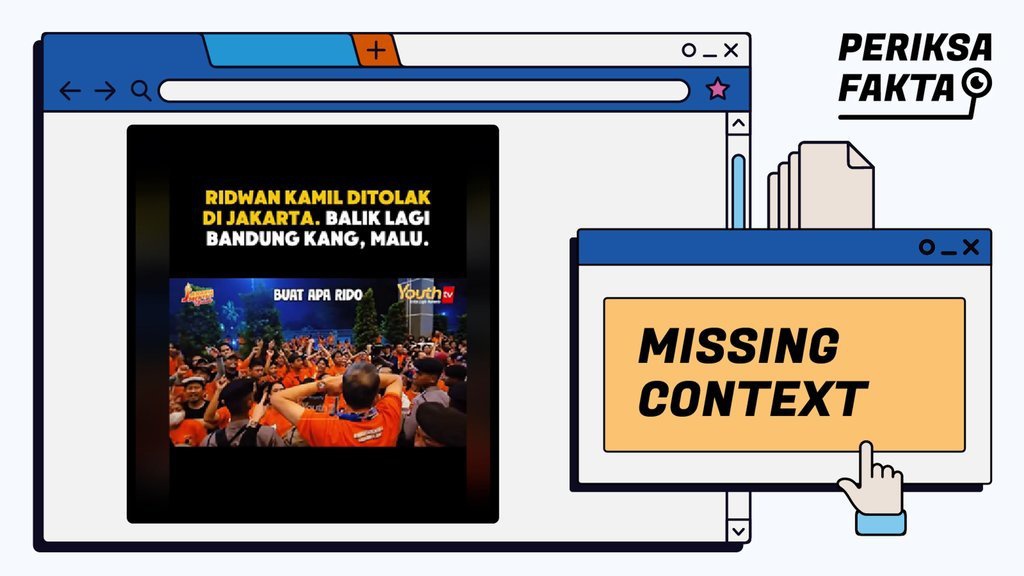 Keliru, Narasi Video Ridwan Kamil Ditolak Warga Jakarta Keliru, Narasi Video Ridwan Kamil Ditolak Warga Jakarta