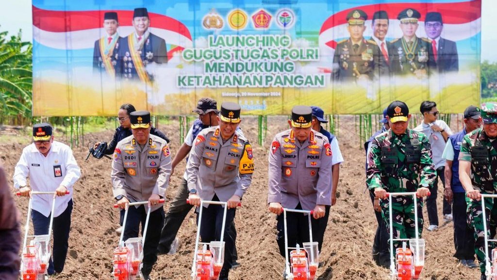 Dukung Ketahanan Pangan, Polri Bentuk Gugus Tugas & Bakomsus Dukung Ketahanan Pangan, Polri Bentuk Gugus Tugas & Bakomsus
