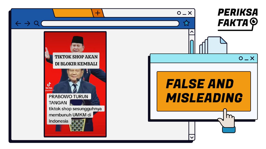 Hoaks Presiden Prabowo Akan Blokir TikTok Shop Hoaks Presiden Prabowo Akan Blokir TikTok Shop