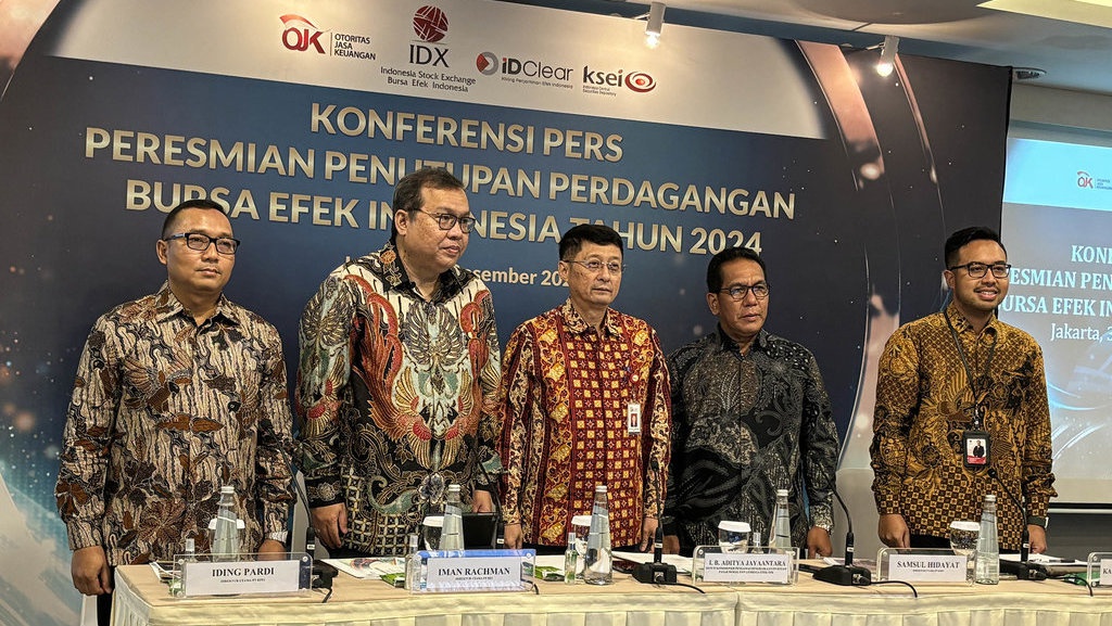 OJK: IHSG Anjlok 3,25 Persen ke Level 7.036 per 27 Desember 2024 OJK: IHSG Anjlok 3,25 Persen ke Level 7.036 per 27 Desember 2024