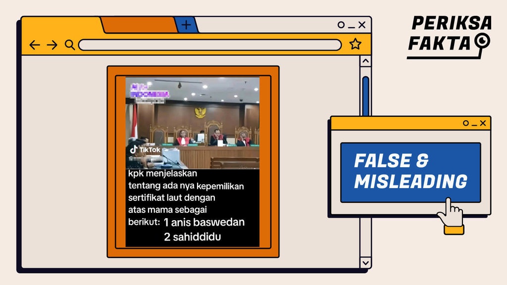 Salah, Ada Sertifikat Laut Atas Nama Anies Baswedan & Said Didu Salah, Ada Sertifikat Laut Atas Nama Anies Baswedan & Said Didu