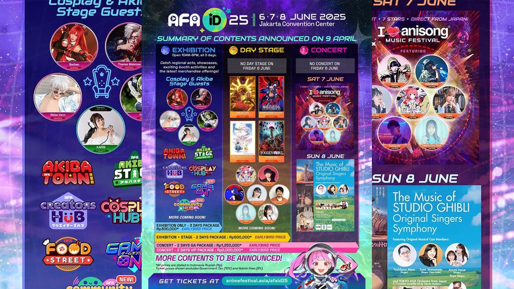 Anime Festival Asia Jakarta 2025: Cek Jadwal & Link Beli Tiket Anime Festival Asia Jakarta 2025: Cek Jadwal & Link Beli Tiket