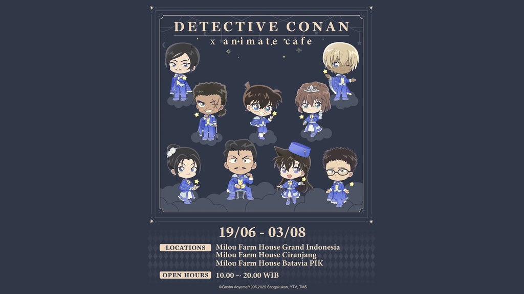 Jadwal dan Lokasi Pop Up Cafe Detective Conan Indonesia 2025 Jadwal dan Lokasi Pop Up Cafe Detective Conan Indonesia 2025