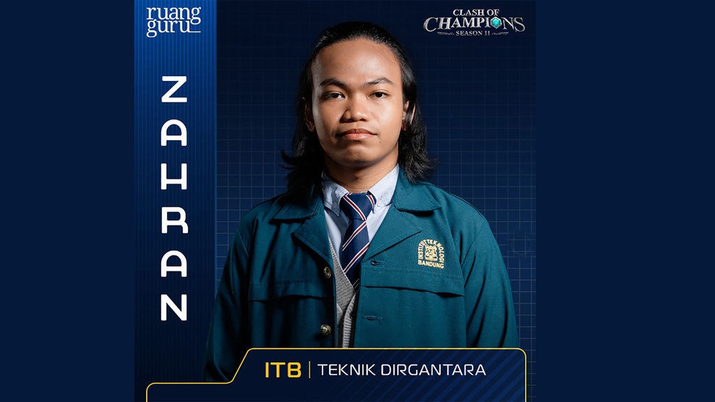 Profil Zahran Nizar Clash of Champions Season 2, IPK, dan IG Profil Zahran Nizar Clash of Champions Season 2, IPK, dan IG