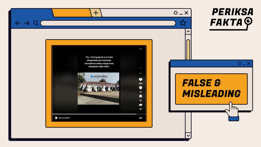 Tidak Benar Video Indonesia Berlakukan Wajib Militer Tidak Benar Video Indonesia Berlakukan Wajib Militer