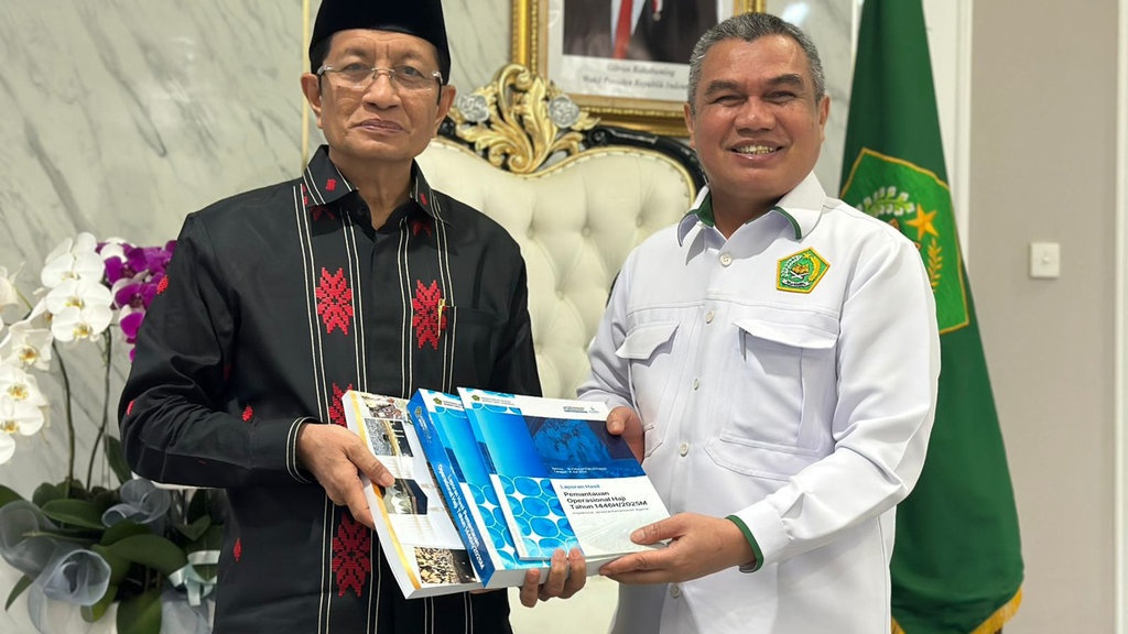 Menag Nasaruddin Umar Apresiasi Laporan Pengawasan Haji 2025 Menag Nasaruddin Umar Apresiasi Laporan Pengawasan Haji 2025
