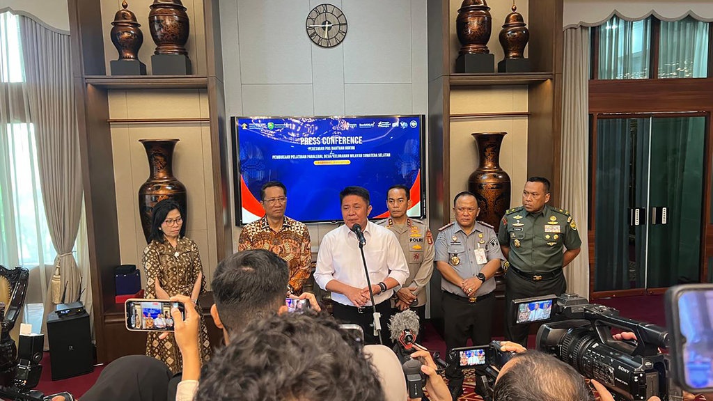 Pertama di RI, Menkum Resmikan Posbankum di 3.258 Desa Sumsel Pertama di RI, Menkum Resmikan Posbankum di 3.258 Desa Sumsel
