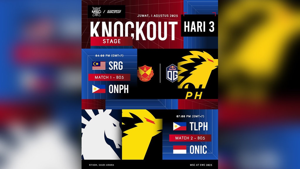Hasil Semifinal MSC MLBB 2025: SRG Lolos Final, ONIC Gagal Hasil Semifinal MSC MLBB 2025: SRG Lolos Final, ONIC Gagal