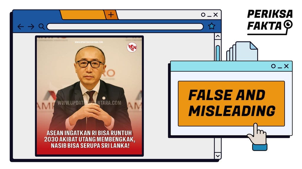 Keliru, ASEAN Sebut Indonesia Akan Runtuh 2030 Akibat Utang Keliru, ASEAN Sebut Indonesia Akan Runtuh 2030 Akibat Utang