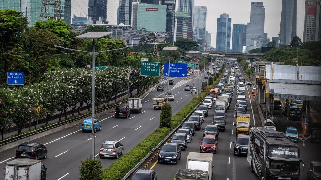 Imbas Demo dan Jalur Tamu Negara, Kawasan Semanggi Macet Parah Imbas Demo dan Jalur Tamu Negara, Kawasan Semanggi Macet Parah
