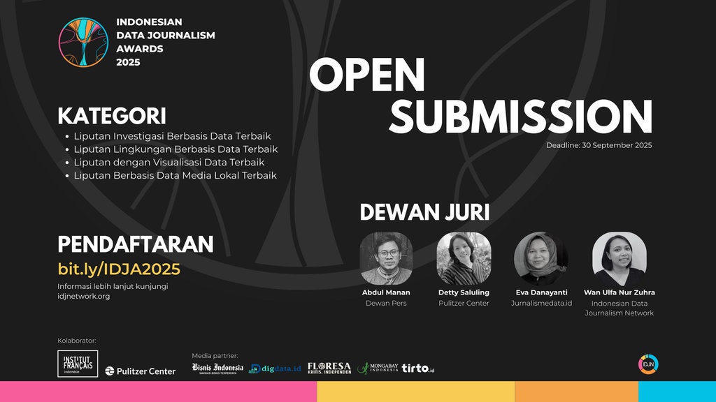 IDJA 2025 Kembali Digelar, Apresiasi Jurnalisme Data Berkualitas IDJA 2025 Kembali Digelar, Apresiasi Jurnalisme Data Berkualitas