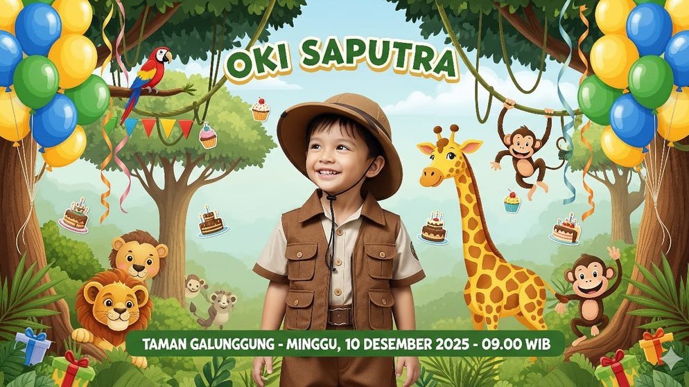 20 Prompt Gemini AI Foto Anak Jadi Poster Ulang Tahun 20 Prompt Gemini AI Foto Anak Jadi Poster Ulang Tahun