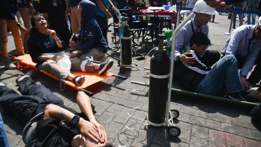 BPBD Bandung Gelar Simulasi Bencana Dampak Sesar Lembang di Mal BPBD Bandung Gelar Simulasi Bencana Dampak Sesar Lembang di Mal