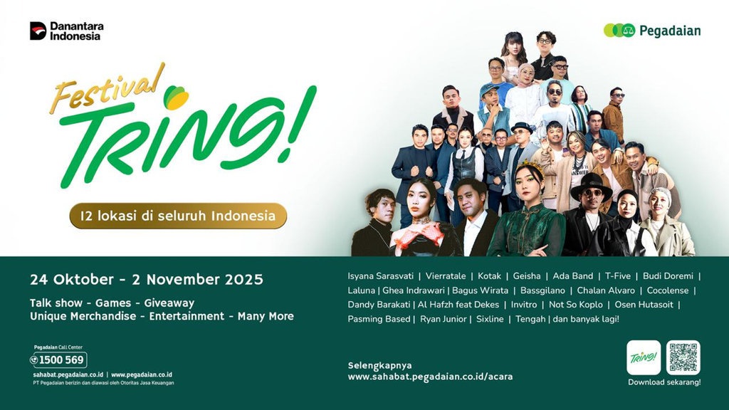 Pegadaian Gelar Festival Tring! di 12 Kota Se-Indonesia Pegadaian Gelar Festival Tring! di 12 Kota Se-Indonesia