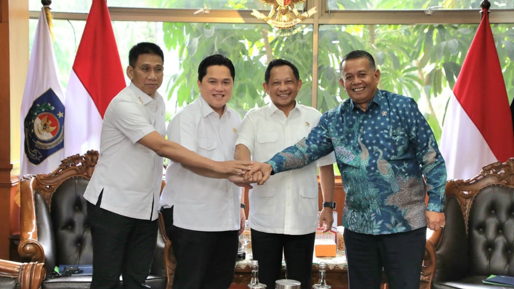 Mendagri Bertemu Menpora, Bahas Penguatan Industri Olahraga RI Mendagri Bertemu Menpora, Bahas Penguatan Industri Olahraga RI