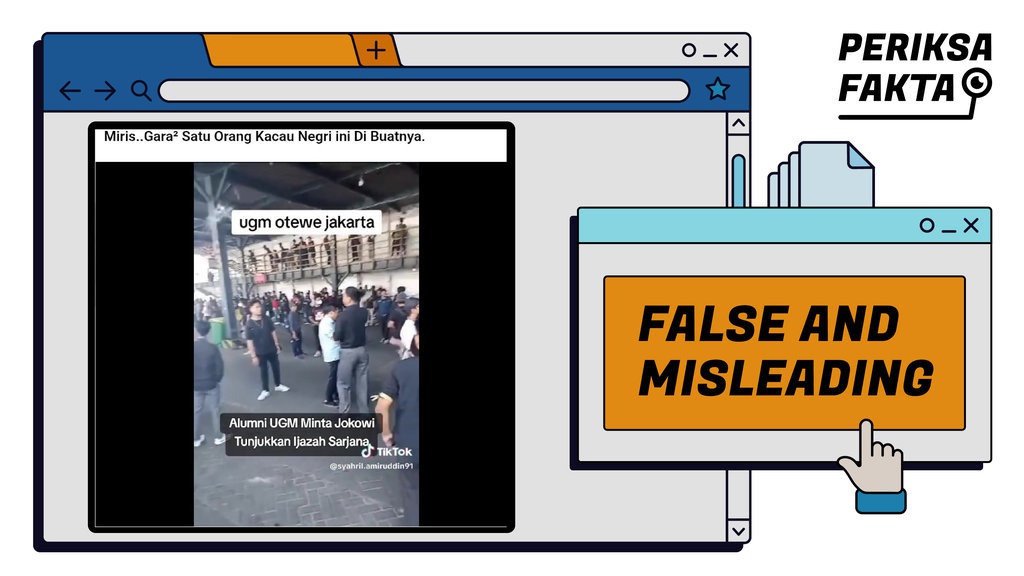 Hoaks Video Alumni UGM Protes Minta Jokowi Tunjukkan Ijazah Hoaks Video Alumni UGM Protes Minta Jokowi Tunjukkan Ijazah
