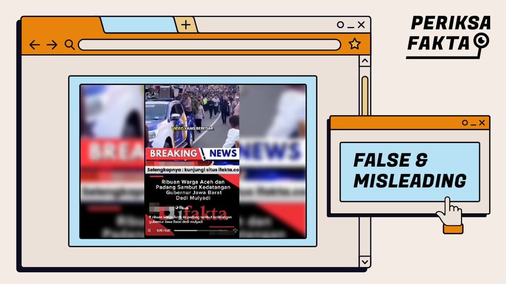 Hoaks Video Sambutan Warga Aceh dan Padang ke Dedi Mulyadi Hoaks Video Sambutan Warga Aceh dan Padang ke Dedi Mulyadi