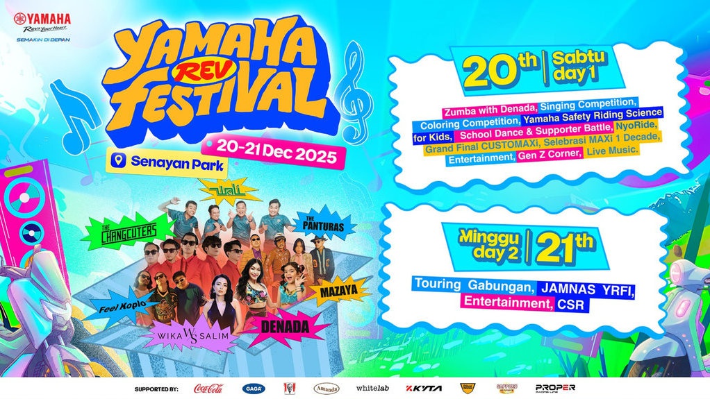 Yamaha Rev Festival Siap Geber Senayan Park di Akhir Tahun 2025 Yamaha Rev Festival Siap Geber Senayan Park di Akhir Tahun 2025