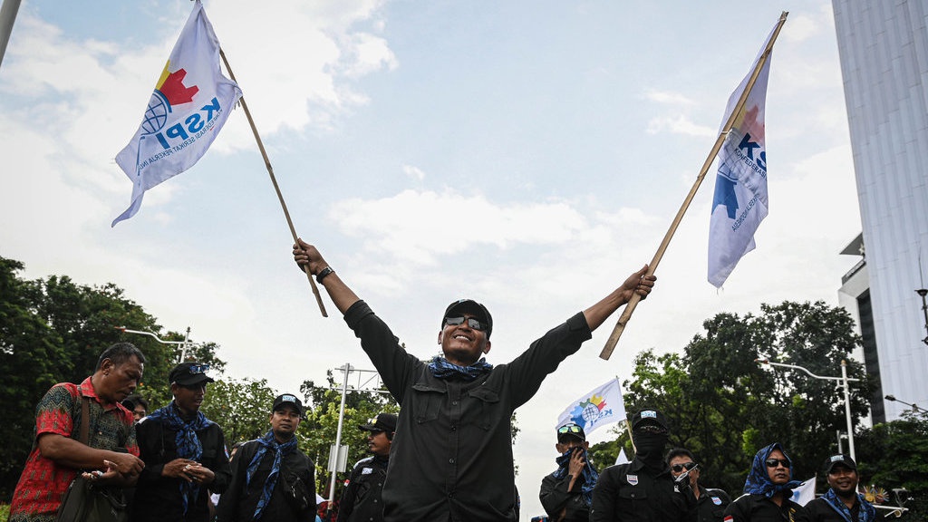 Demo Buruh Hari Kedua, Polri Kerahkan 2.617 Personel Pengamanan Demo Buruh Hari Kedua, Polri Kerahkan 2.617 Personel Pengamanan