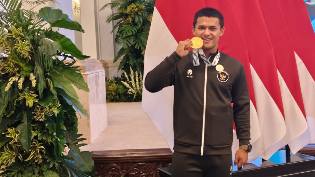 Rizki Juniansyah Naik Pangkat Kapten Pecahkan Rekor SEA Games Rizki Juniansyah Naik Pangkat Kapten Pecahkan Rekor SEA Games