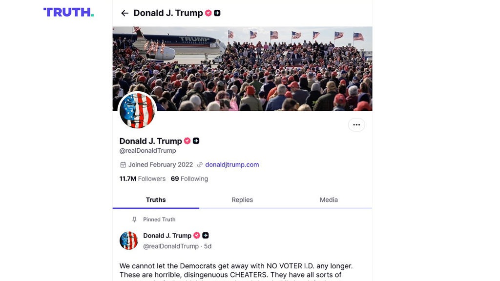 Benarkah Konten di Truth Social Diunggah Langsung Donald Trump? Benarkah Konten di Truth Social Diunggah Langsung Donald Trump?