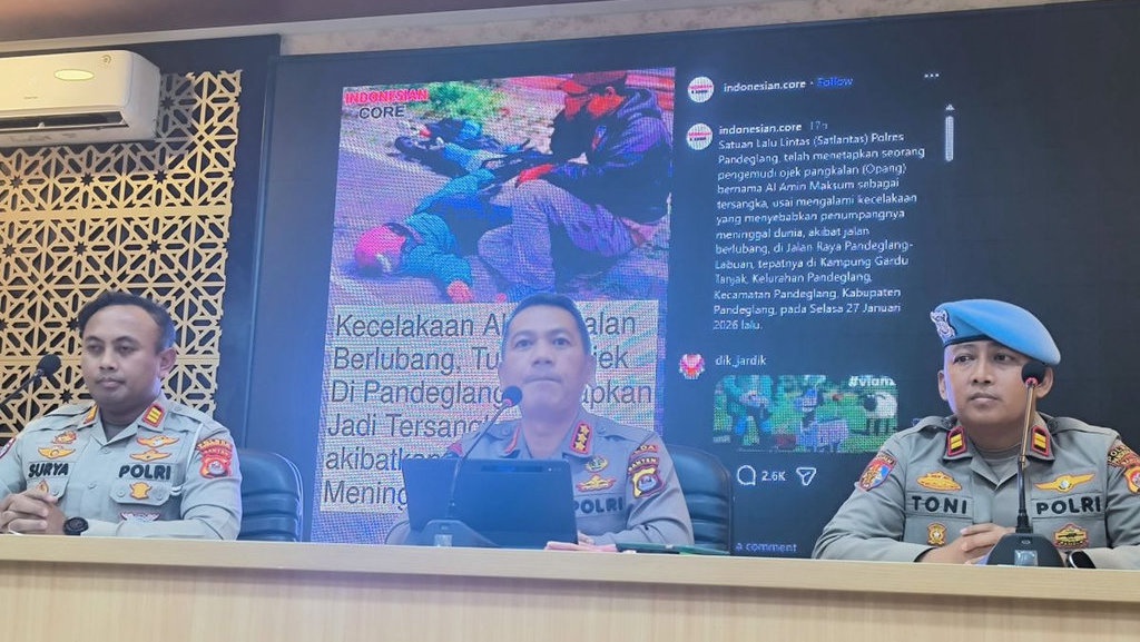 Polda Banten Sebut Belum Ada Tersangka Laka Ojol di Pandeglang Polda Banten Sebut Belum Ada Tersangka Laka Ojol di Pandeglang