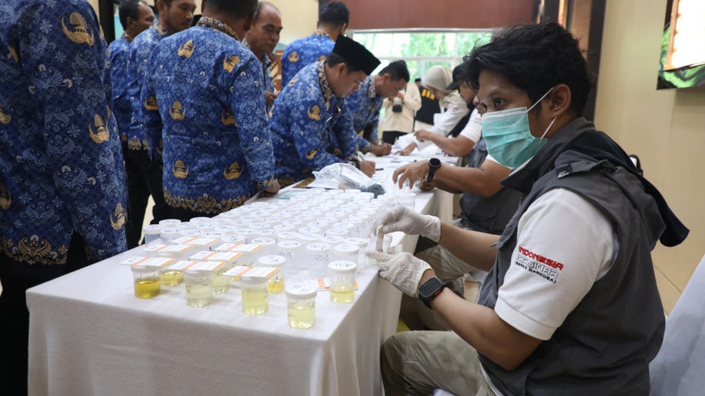 Deteksi Dini Narkoba, Pemprov Kalteng Gelar Tes Urine 520 ASN Deteksi Dini Narkoba, Pemprov Kalteng Gelar Tes Urine 520 ASN