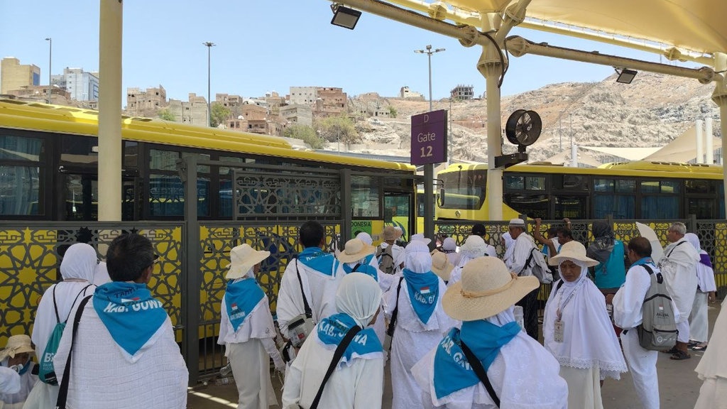 Jemaah Haji Berangkat Tawaf Ifadah Bisa Pakai Bus Shalawat Jemaah Haji Berangkat Tawaf Ifadah Bisa Pakai Bus Shalawat