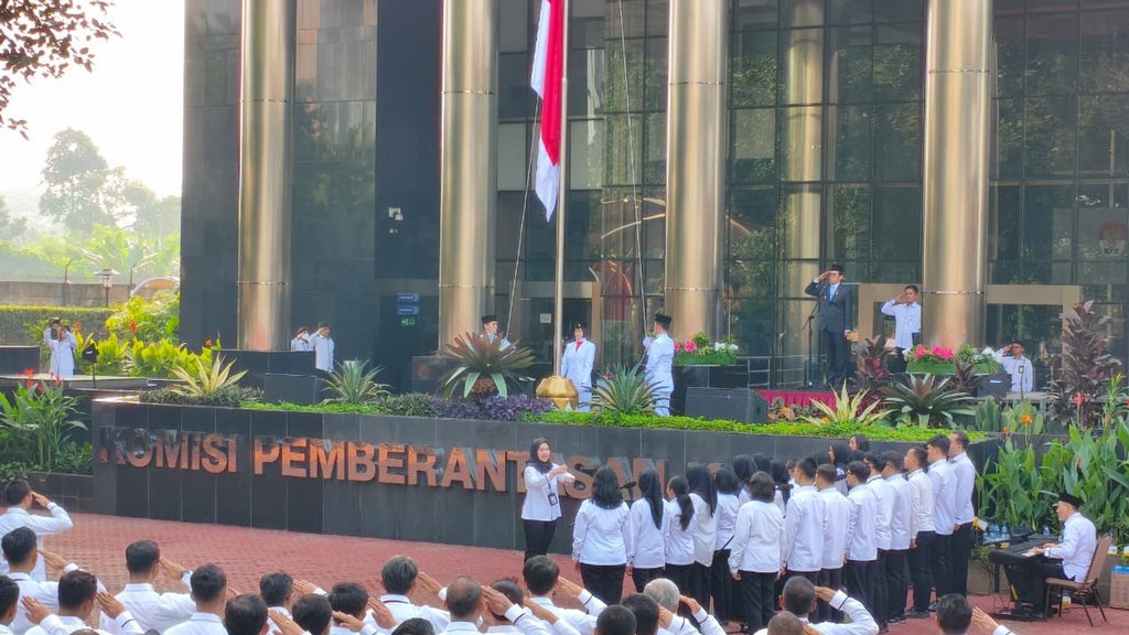 KPK Gelar Upacara Hari Lahir Pancasila, Johanis Tanak Jadi Irup KPK Gelar Upacara Hari Lahir Pancasila, Johanis Tanak Jadi Irup