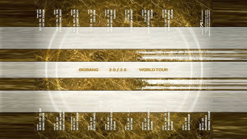 Jadwal Lengkap World Tour BIGBANG 2026, Ada Indonesia Jadwal Lengkap World Tour BIGBANG 2026, Ada Indonesia