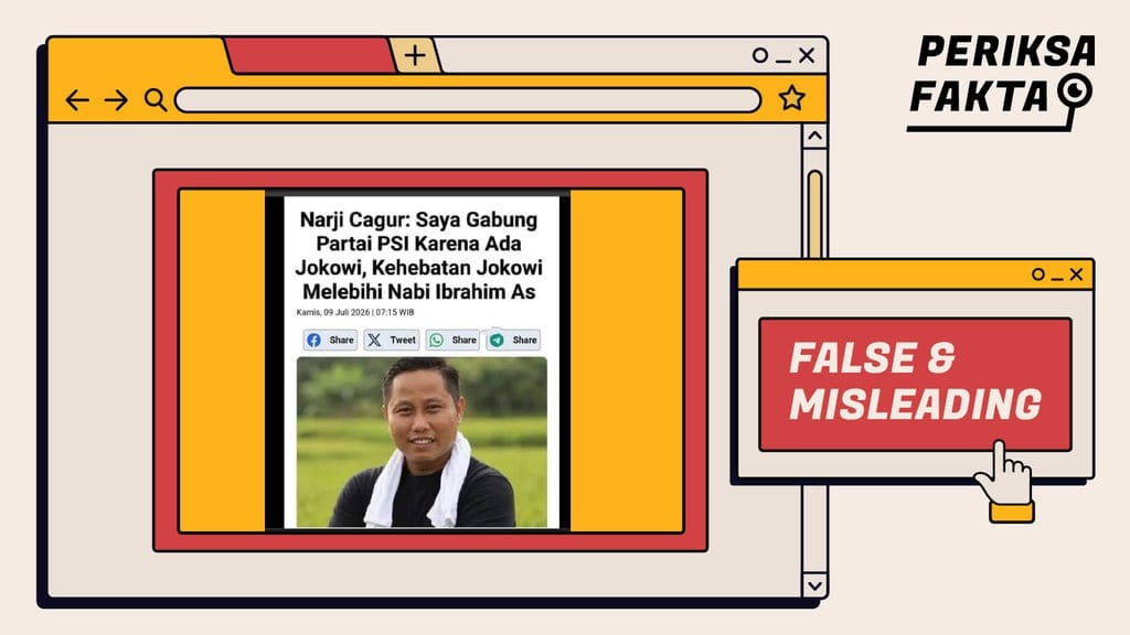 Salah, Artikel Narji Puji Jokowi Lebih Hebat dari Nabi Ibrahim Salah, Artikel Narji Puji Jokowi Lebih Hebat dari Nabi Ibrahim