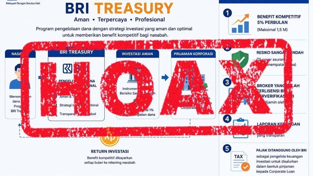BRI Imbau Masyarakat Waspadai Penipuan Program Treasury BRI BRI Imbau Masyarakat Waspadai Penipuan Program Treasury BRI