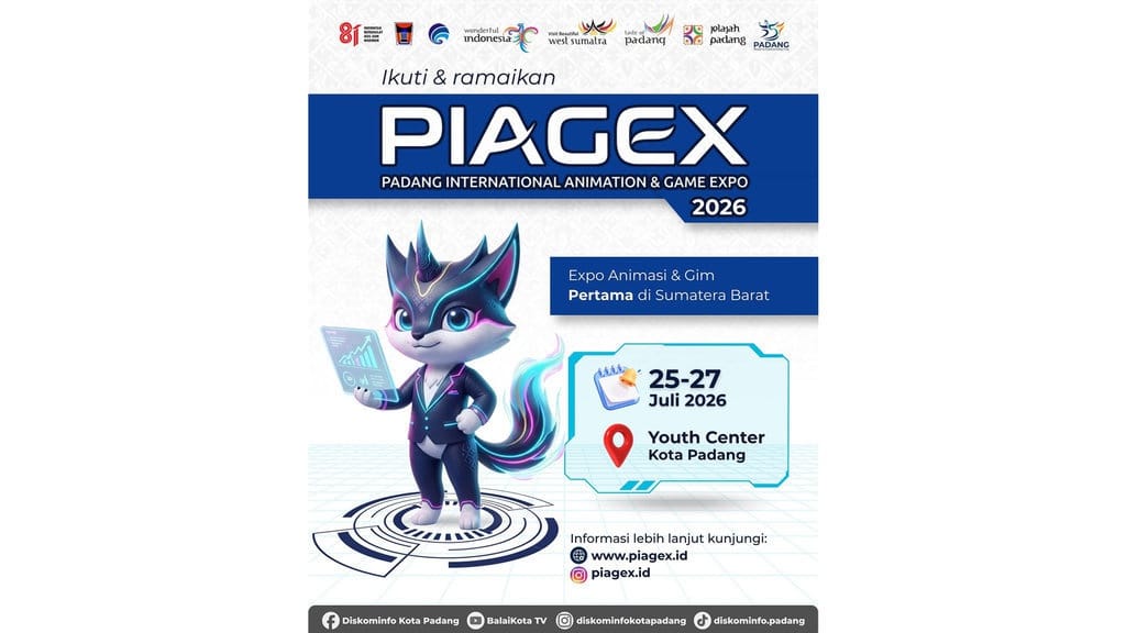 Pemkot Padang Gelar PIAGEX, Dukung Talenta Muda Industri Digital Pemkot Padang Gelar PIAGEX, Dukung Talenta Muda Industri Digital