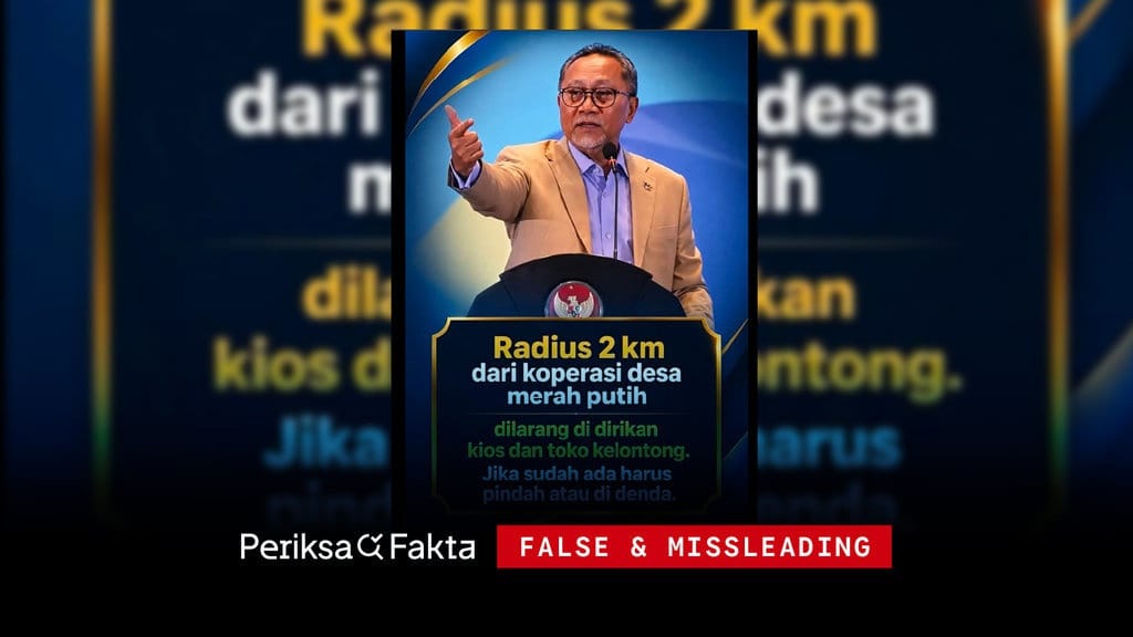 Salah, Zulhas Sebut Larangan Mendirikan Kios 2 km dari Kopdes MP Salah, Zulhas Sebut Larangan Mendirikan Kios 2 km dari Kopdes MP