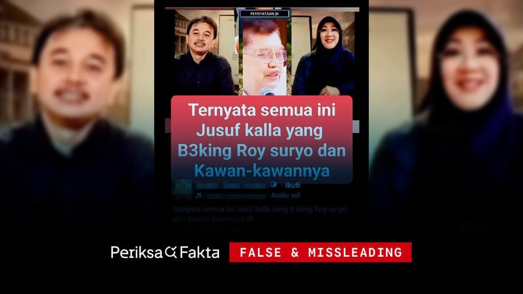 Hoaks, JK Danai Roy Suryo Rp5 Miliar, Persoalkan Ijazah Jokowi Hoaks, JK Danai Roy Suryo Rp5 Miliar, Persoalkan Ijazah Jokowi