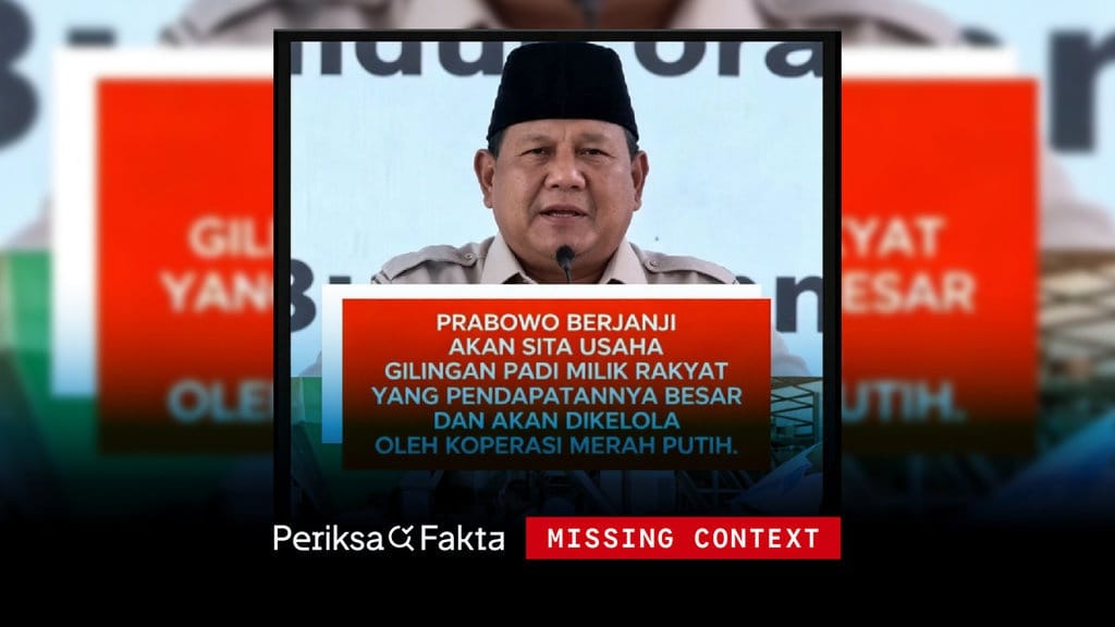 Keliru, Prabowo Akan Sita Penggilingan Padi Berpenghasilan Besar Keliru, Prabowo Akan Sita Penggilingan Padi Berpenghasilan Besar