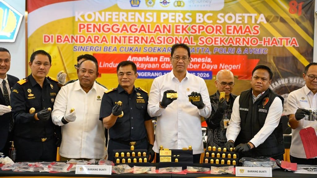Bea Cukai Gagalkan Penyelundupan 23,78 Kg Emas, Total Rp63 M Bea Cukai Gagalkan Penyelundupan 23,78 Kg Emas, Total Rp63 M