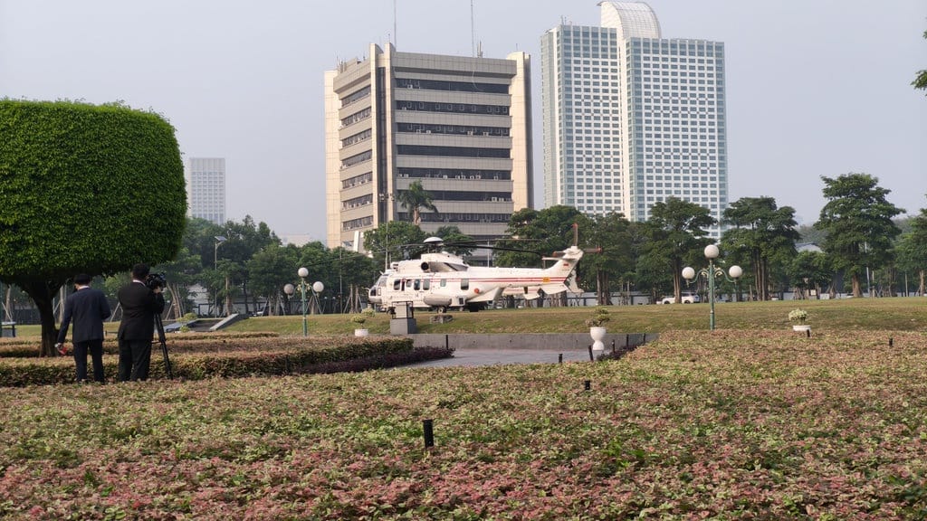 Sidang Tahunan MPR Pagi Ini, 2 Helikopter Siaga di Gedung DPR Sidang Tahunan MPR Pagi Ini, 2 Helikopter Siaga di Gedung DPR