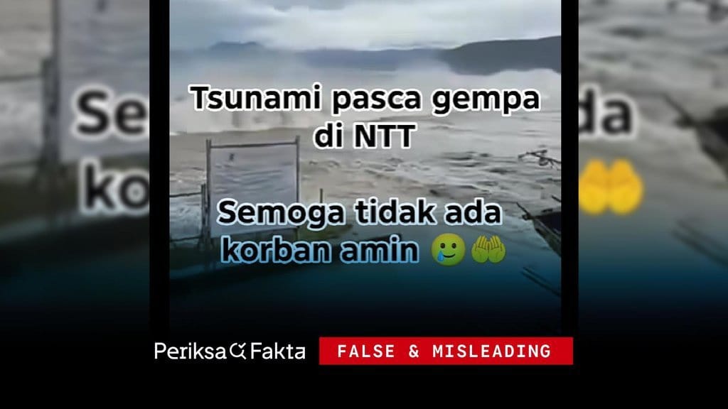 Hoaks, Video Gelombang Tsunami Besar Pasca Gempa 7,7 M di NTT Hoaks, Video Gelombang Tsunami Besar Pasca Gempa 7,7 M di NTT