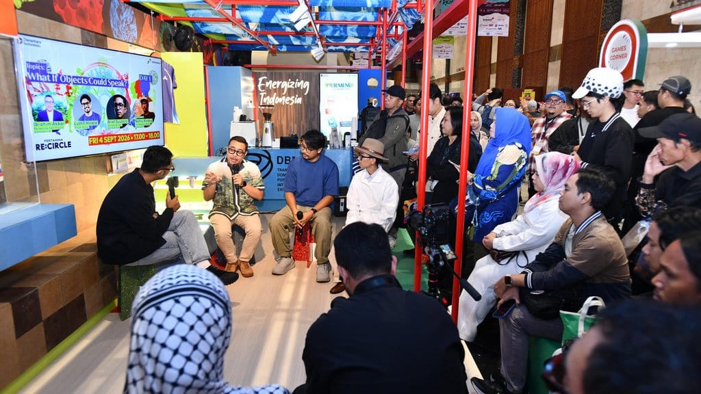 Pertamina Kenalkan SAF Berbahan Minyak Jelantah di IdeaFest Pertamina Kenalkan SAF Berbahan Minyak Jelantah di IdeaFest