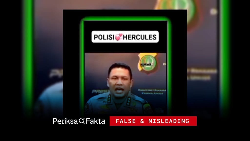 Salah, Video Polisi Sebut Hercules Salah, Video Polisi Sebut Hercules