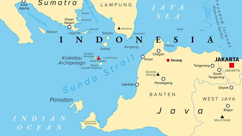 Peta Lokasi Pencarian 5 Jurnalis Hilang Kontak di Selat Sunda Peta Lokasi Pencarian 5 Jurnalis Hilang Kontak di Selat Sunda