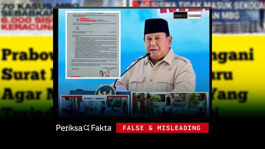Tidak Benar, Prabowo Minta Guru Rahasiakan Keracunan MBG Tidak Benar, Prabowo Minta Guru Rahasiakan Keracunan MBG