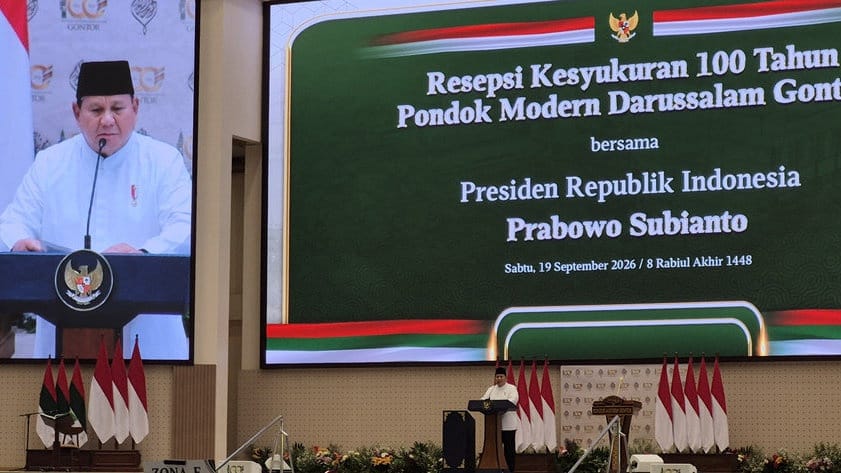 Prabowo Teriakkan Free Palestine di Acara 100 Tahun Gontor Prabowo Teriakkan Free Palestine di Acara 100 Tahun Gontor